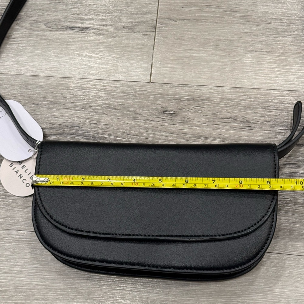 MELIE BIANCO Shoulder Bag with Interchangeable Chain-Link & Smooth Strap NWT - Picture 5 of 11